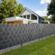 Rola banda opacizare gard pvc, 19 cm x 35 m, 20 clipsuri montaj, 450 g/mp, gri - imagine 4