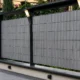 Rola banda opacizare gard pvc, 19 cm x 35 m, 20 clipsuri montaj, 450 g/mp, gri - imagine 6