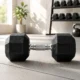 Gantera profesionala 7.5 kg hexagonala, grip ergonomic, sala si home gym - imagine 12