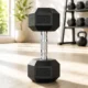Gantera profesionala 7.5 kg hexagonala, grip ergonomic, sala si home gym - imagine 15