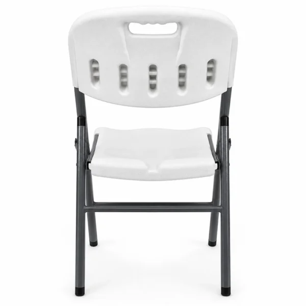 Scaun pliabil pentru gradina, camping, catering, cadru metalic, 120 kg, 46x53x87 cm - imagine 8