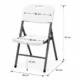 Scaun pliabil pentru gradina, camping, catering, cadru metalic, 120 kg, 46x53x87 cm - imagine 5
