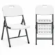 Scaun pliabil pentru gradina, camping, catering, cadru metalic, 120 kg, 46x53x87 cm - imagine 2