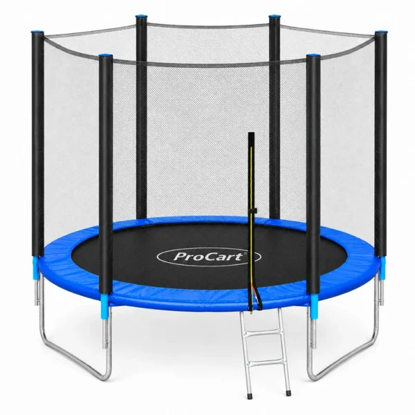Trambulina copii, diametru 244 cm, plasa protectie laterala, cu scara acces, maxim 150 kg - imagine 25