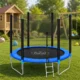 Trambulina copii, diametru 244 cm, plasa protectie laterala, cu scara acces, maxim 150 kg - imagine 30