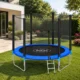 Trambulina copii, diametru 244 cm, plasa protectie laterala, cu scara acces, maxim 150 kg - imagine 33