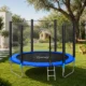 Trambulina copii, diametru 244 cm, plasa protectie laterala, cu scara acces, maxim 150 kg - imagine 35