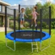 Trambulina copii, diametru 244 cm, plasa protectie laterala, cu scara acces, maxim 150 kg - imagine 23