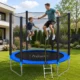 Trambulina copii, diametru 244 cm, plasa protectie laterala, cu scara acces, maxim 150 kg - imagine 27