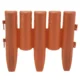 Palisada/bordura pentru gradina, maro teracota 27x24 cm, 2.16 m, set 8 buc - imagine 5