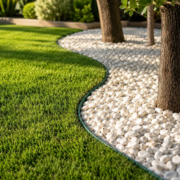 Separator gazon, lungime 10 metri, latime 5 cm, 30 pini montaj, culoare verde - imagine 18