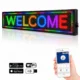 Reclama luminoasa led smd rgb 100x20 cm, text, imagini, animatii, wifi exterior slim - imagine 3