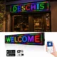 Reclama luminoasa led smd rgb 100x20 cm, text, imagini, animatii, wifi exterior slim - imagine 6
