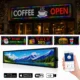 Reclama luminoasa led smd rgb 100x20 cm, text, imagini, animatii, wifi exterior slim - imagine 2