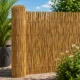 Gard din bambus natural 150x150 cm - paravan decorativ din tulpini intregi pentru gradina, terasa si balcon - imagine 12