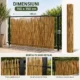 Gard din bambus natural 150x150 cm - paravan decorativ din tulpini intregi pentru gradina, terasa si balcon - imagine 7