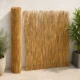 Gard din bambus natural 150x150 cm - paravan decorativ din tulpini intregi pentru gradina, terasa si balcon - imagine 9