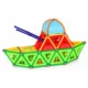 Set constructii magnetic, 130 piese, constructie 3d castel, masinuta, varsta 6+, procart - imagine 25