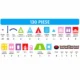 Set constructii magnetic, 130 piese, constructie 3d castel, masinuta, varsta 6+, procart - imagine 20