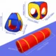 Cort de joaca 3 in 1 pentru copii, set 100 mingi multicolore, tunel, cort iglu, cub, poliester, 302x86x72 cm - imagine 20