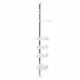 Raft pentru baie ajustabil 100-320 cm, 4 nivele, suport prosop, carlige - imagine 27