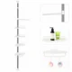 Raft pentru baie ajustabil 100-320 cm, 4 nivele, suport prosop, carlige - imagine 21