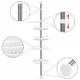 Raft pentru baie ajustabil 100-320 cm, 4 nivele, suport prosop, carlige - imagine 18