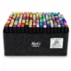 Set 168 markere cu varf dublu, multicolore, geanta de depozitare - imagine 30