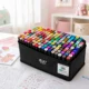 Set 168 markere cu varf dublu, multicolore, geanta de depozitare - imagine 22