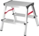 Scara aluminiu, 2 tronsoane, 1 treapta, platforma, max 125 kg, 0.44 m, Strend Pro - imagine 4