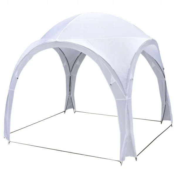 Pavilion pentru gradina/comercial, pliabil, alb, 3.2x3.2x2.5 m, Jumi - imagine 1