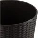Ghiveci decorativ de flori, Prosperplast, Rato, imitatie ratan, rotund, inalt, maro, 40x76.3 cm - imagine 2