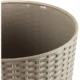 Ghiveci decorativ de flori, Prosperplast, Rato, imitatie ratan, rotund, inalt, cafeniu, 40x76.3 cm - imagine 3