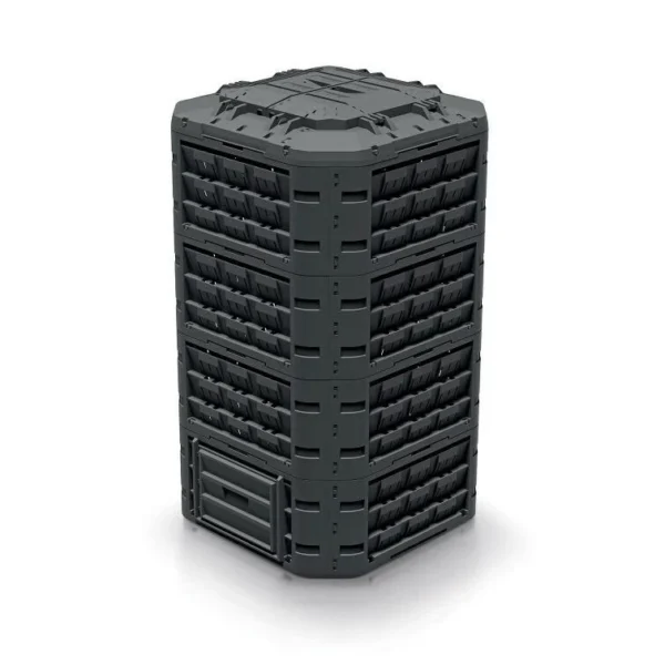 Compostor de gradina, 1250 L, negru, Compogreen, Vario - imagine 1