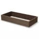 Pat/strat inaltat pentru flori, legume, din plastic, efect lemn, maro, 149.2x75.6x25 cm, Prosperplast