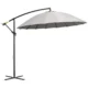 Umbrela gradina/terasa, articulatie tip banana, cu manivela, gri, 296 cm - imagine 9