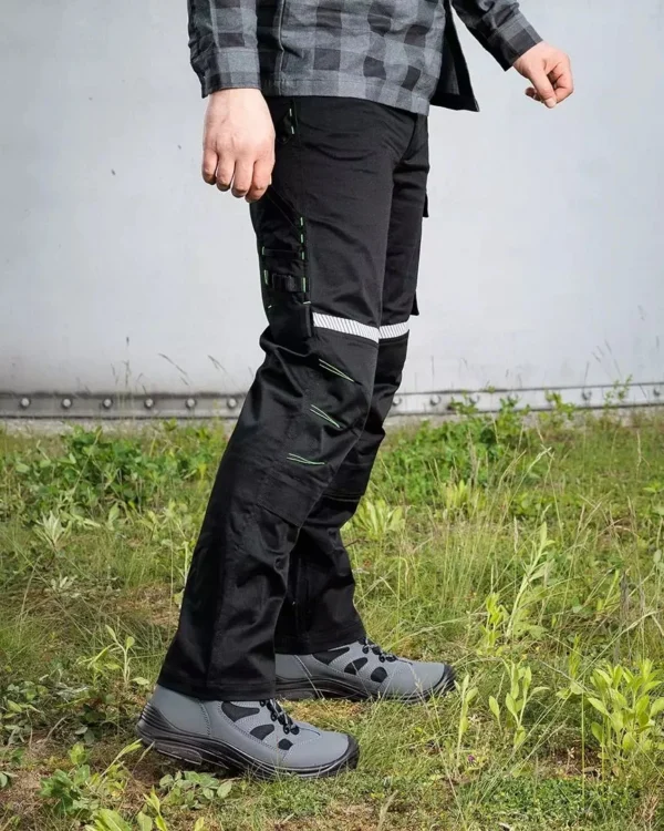 Pantaloni de lucru, bumbac, poliester, intariri genunchi, model Mix&Match, negru, marimea XXL/56 - imagine 12