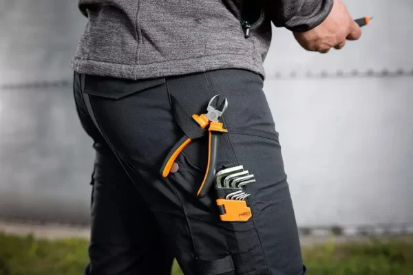 Pantaloni de lucru, bumbac si poliester, model Mix&Match, negru, marimea L/52, NEO - imagine 11