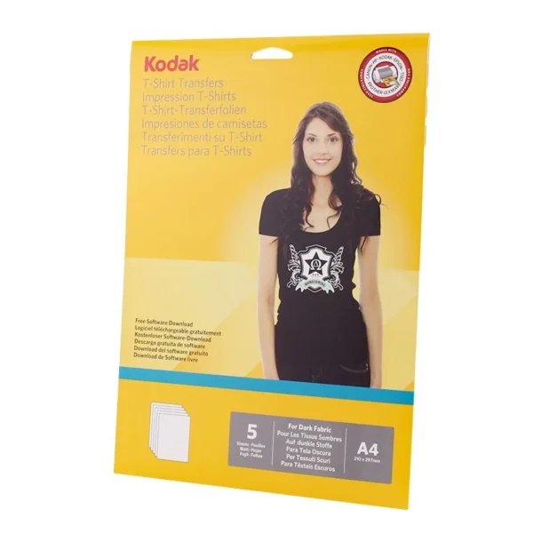 Hartie transfer termic kodak a4, pentru tricouri negre - imagine 3