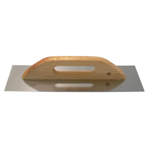 Gletiera inox, maner de lemn lung, 13x48 cm - imagine 2