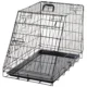 Cusca pentru caine, metal, plastic, cu maner transport, pliabila, negru, 48x76x55 cm - imagine 14