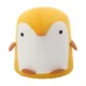 Taburet pentru copii, model pinguin, textil, lemn, galben si alb, max 50 kg, 28x34 cm, Chomik - imagine 2