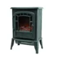 Semineu electric panoramic, negru, 2000 w, 2 trepte de incalzire