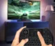 Mini tastatura iluminata, wireless cu touchpad, reiie h9+ - imagine 5