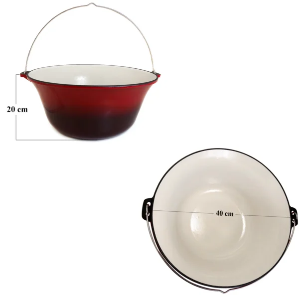 Ceaun, tuci, fonta, emailat, 16 L, Artool - imagine 4