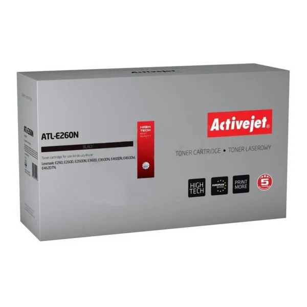 Toner compatibil e260a11e pentru lexmark, black, premium activejet, garantie 5 ani - imagine 1