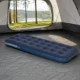 Saltea camping, gonflabila, cu pompa manuala inclusa, PVC, bluemarin, 191x73x22 cm