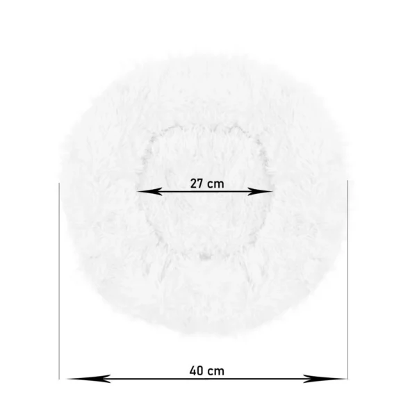 Culcus moale, pentru caine/pisica, negru, 40 cm - imagine 2