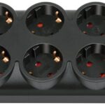Multipriza Brennenstuhl Primera-Line Technics 10 prize, Intrerupator, 2m, Negru