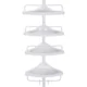 Raft pentru baie/dus, Vasagle, reglabil, inox, 4 rafturi, alb, 85-305 cm - imagine 9